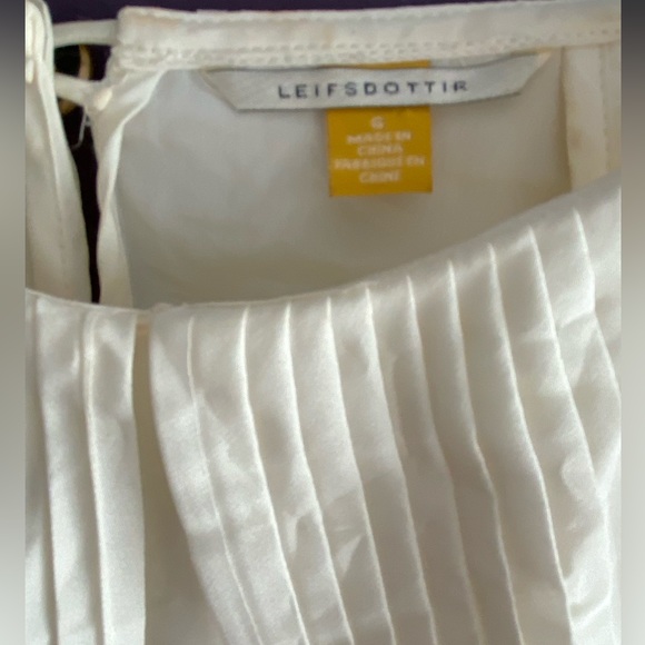 SOLD Stunning Anthropologie Leifsdottir Cream/Off-White Blouse - Picture 6 of 8
